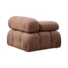 Module d'angle gauche pour canapé modulable en tissu Bubble 1L Offre