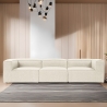 Canapé modulable 4 places moderne en lin Fora 4 Offre