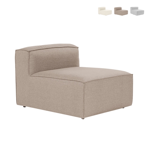 Module central pour canapé modulable en lin Fora 1 Promotion