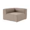 Module d'angle gauche pour canapé modulable en lin Fora 1L Remises