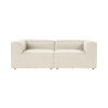 Canapé modulable 2 places moderne en lin Fora 2 Remises