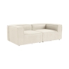 Canapé 2 places modulaire moderne en lin Fora 2 Vente