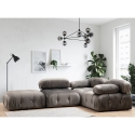 Module d'angle gauche pour canapé modulable en velours Bubble 1LV Vente