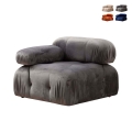 Module d'angle gauche pour canapé modulable en velours Bubble 1LV Promotion
