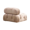 Module central pour canapé modulable en velours Bubble 1V Remises