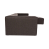 Canapé modulable 4 places avec repose-pieds en lin Fora Remises