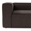 Canapé modulable 4 places avec repose-pieds en lin Fora Modèle