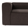 Canapé modulable 4 places avec repose-pieds en lin Fora Modèle