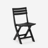 Chaise pliante gain de place en polypropylène blanc noir jardin Closy Offre