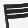Chaise pliante gain de place en polypropylène blanc noir jardin Closy Réductions
