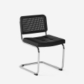 Chaise cantilever de cuisine en similicuir design moderne Erys Lux Promotion