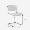 Chaise salle à manger réunion bureau design moderne Erys Light 