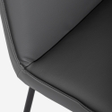 Fauteuil rembourré pour salon et bureau moderne en similicuir Lova Remises