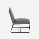 Fauteuil rembourré pour salon et bureau moderne en similicuir Lova Offre