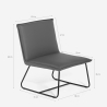 Fauteuil rembourré pour salon et bureau moderne en similicuir Lova 