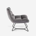 Fauteuil de salon moderne en velours design Karu Remises