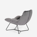 Fauteuil de salon moderne en velours design Karu Réductions