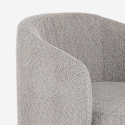 Fauteuil en tissu bouclé pour salon moderne pivotant Orav Offre