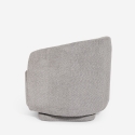 Fauteuil en tissu bouclé pour salon moderne pivotant Orav Catalogue