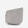 Fauteuil en tissu bouclé pour salon moderne pivotant Orav Catalogue