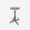 Tabouret de bar réglable à vis de style industriel vintage Helix Offre
