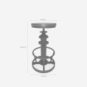 Tabouret de bar vintage industriel réglable avec repose-pieds Ziblo Offre
