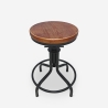 Tabouret de bar cuisine au style industriel réglable à vis Skape Vente
