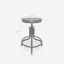 Tabouret de bar cuisine au style industriel réglable à vis Skape Offre