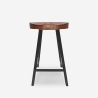 Tabouret industriel en bois et métal vintage pour cuisine Lumax Vente