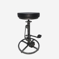 Tabouret de bar pub style industriel en similicuir repose-pieds Glint Promotion