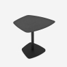 Table basse pour salon au design contemporain en métal noir Dusk Vente