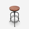 Tabouret de bar vintage industriel réglable avec repose-pieds Klom Vente