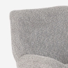 Fauteuil pivotant élégant en tissu bouclé pour salon bureau Lehm Offre