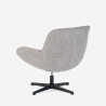 Fauteuil pivotant élégant en tissu bouclé pour salon bureau Lehm Réductions