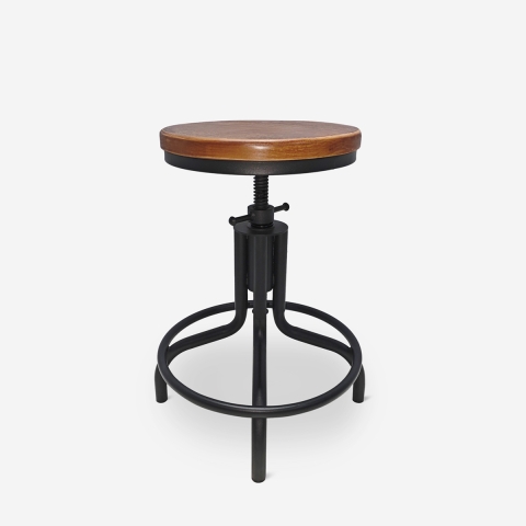Tabouret de bar cuisine au style industriel réglable à vis Skape Promotion