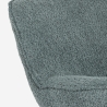 Fauteuil de bureau moderne pivotant en tissu bouclé Konn Offre