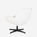 Fauteuil pivotant ergonomique de salon avec repose-pieds Janes 