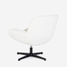 Fauteuil pivotant ergonomique de salon avec repose-pieds Janes 