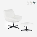 Fauteuil pivotant ergonomique de salon avec repose-pieds Janes Prix