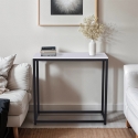 Console d'entrée moderne en métal 80x30x75cm Nigel Vente