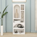 Étagère murale design blanc moderne avec 5 compartiments H150cm Venus Réductions