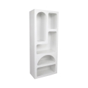 Étagère murale design blanc moderne avec 5 compartiments H150cm Venus Vente