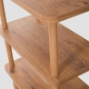 Console bibliothèque pour salon et entrée 150x35x75 cm en bois naturel Raca Offre