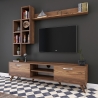 Meuble TV mural avec étagère et niches ouvertes 180x35cm Mary Offre
