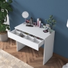 Coiffeuse mobile blanche avec tiroir à 8 compartiments Uppy Réductions