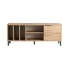 Meuble TV moderne 140 cm en bois avec porte et 5 compartiments Bodegas Vente