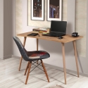 Bureau moderne en bois 120x60cm naturel Fabio Promotion