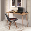 Bureau moderne en bois 120x60cm naturel Fabio Promotion