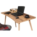 Bureau moderne en bois 120x60cm naturel Fabio Offre