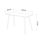 Bureau moderne en bois 120x60cm naturel Fabio Choix